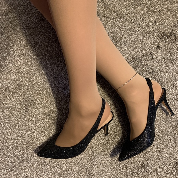 Like new Touch of Nina Sparkly Slingback Heels Size 9.5 - Picture 6 of 7